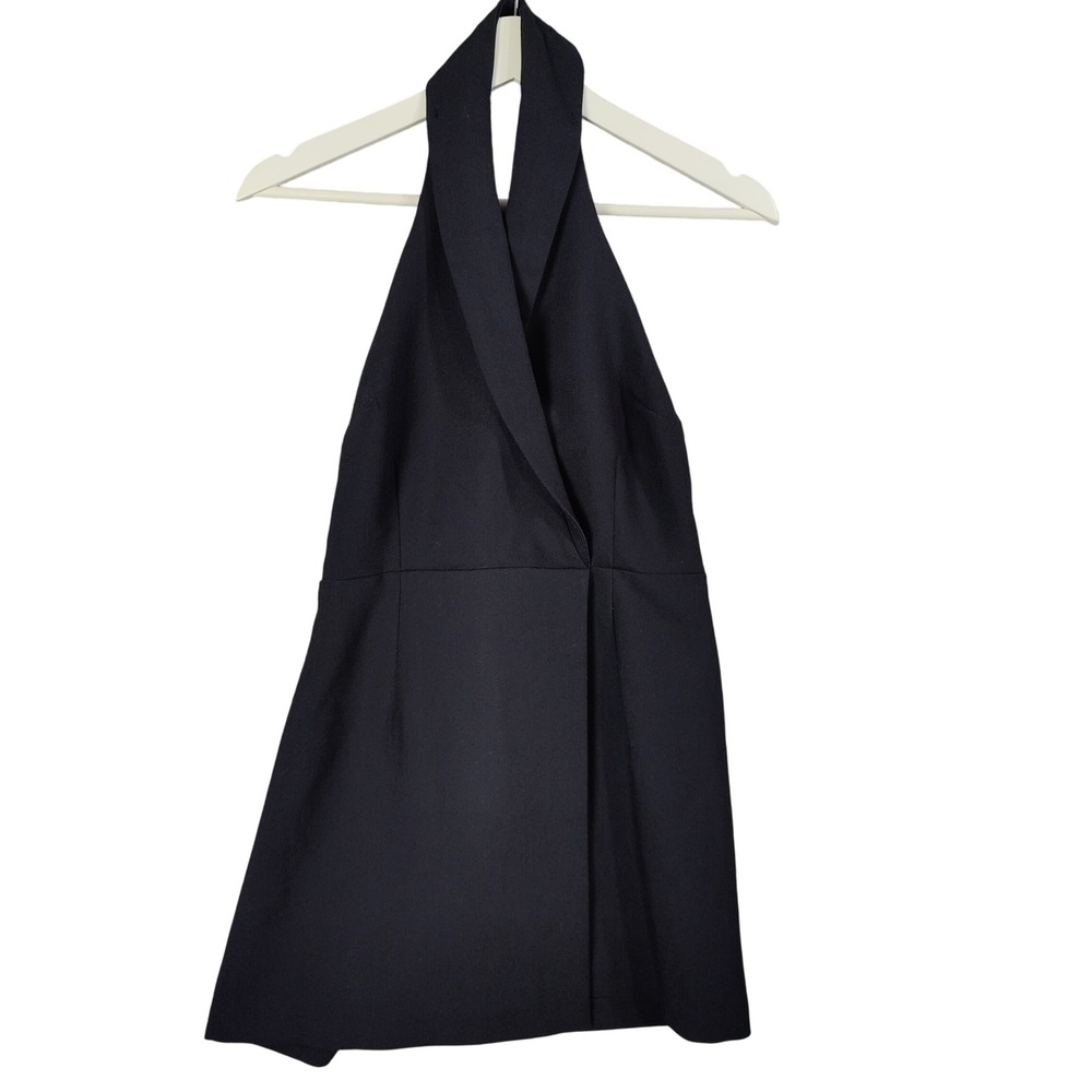 Abercrombie Fitch Black Halter Neck Romper Mini Dress Womens XSP Party Baddie